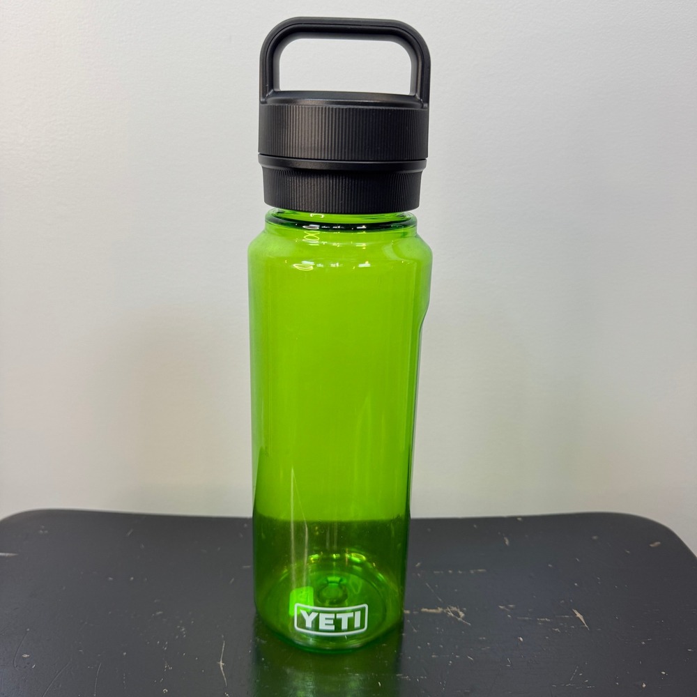 YETI Yonder 1L Water Bottle Lime Green Plastic Lightweight BPA‎ Free Durable